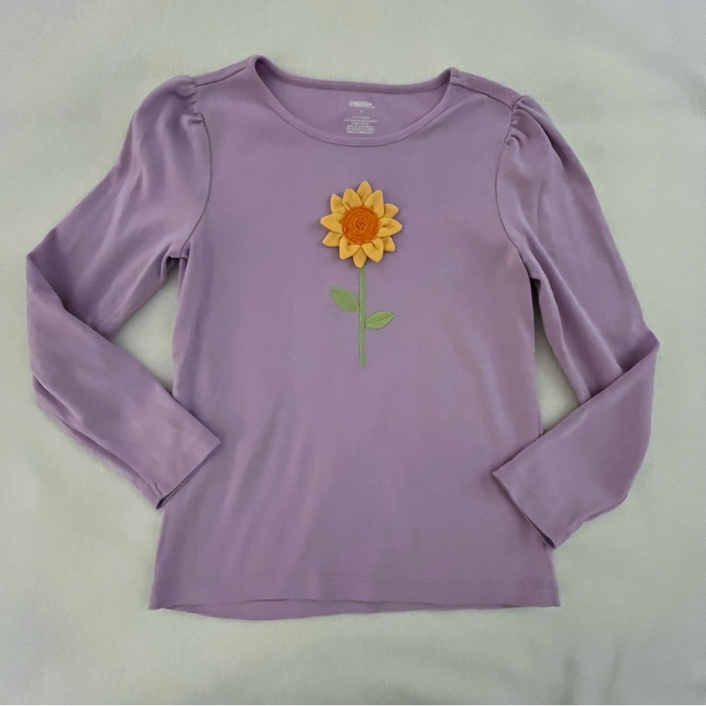 Gymboree Sunflower Smiles Long Sleeve Purple Top